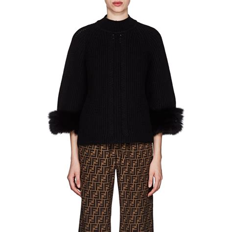 fendi wool sweater with fur pocket|fendi sweater boots.